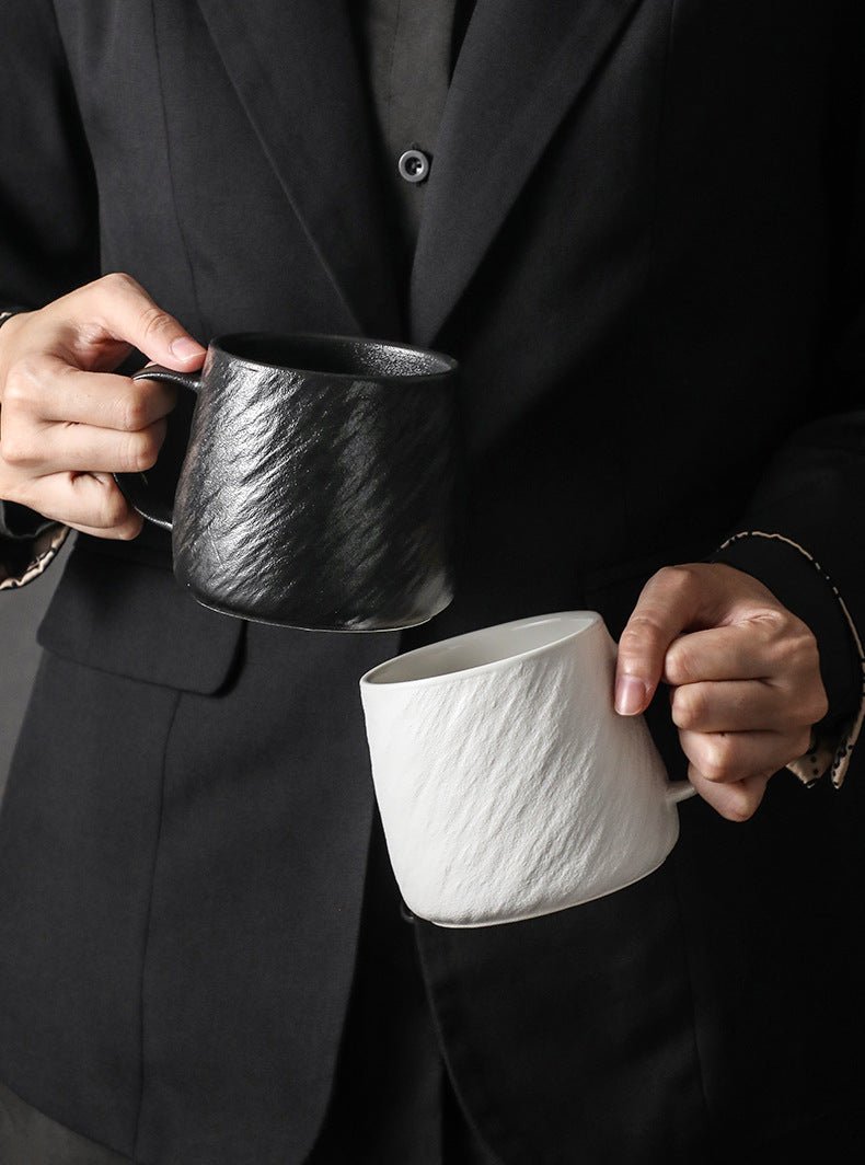 Casa Felice Noir Blanc Mug 18.5 oz  - Italian - designed hand - painted porcelain plate | Casa Felice Casa Felice