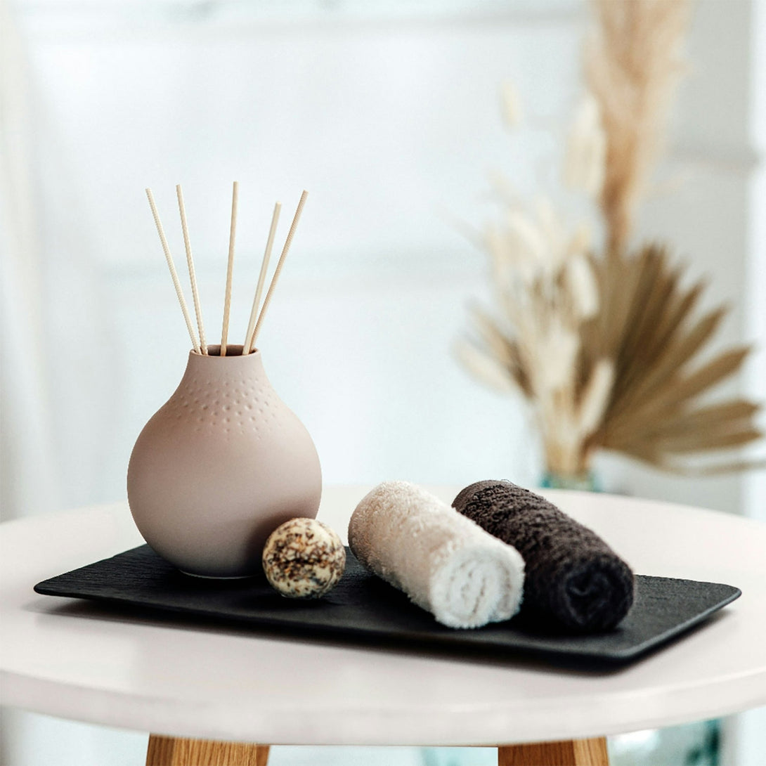 Casa Felice Noir Blanc Rectangular Serving Plate 12"  - Italian - designed hand - painted porcelain plate | Casa Felice Casa Felice